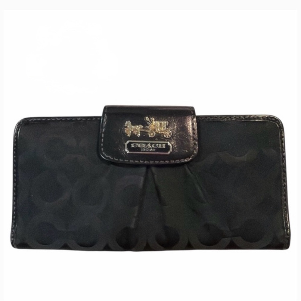 Coach Black Signature Wallet